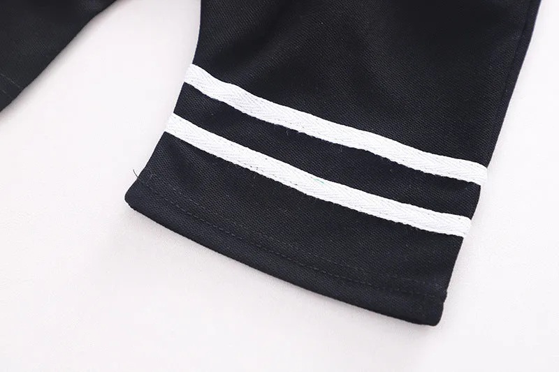 2 Pieces Set Baby Kid Boys Striped Polo Shirts And Shorts Wholesale 230206125