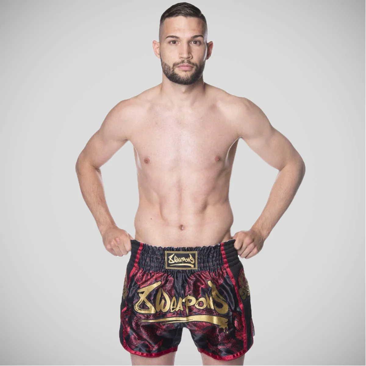 8 Weapons Naga Super Mesh Muay Thai Shorts Red