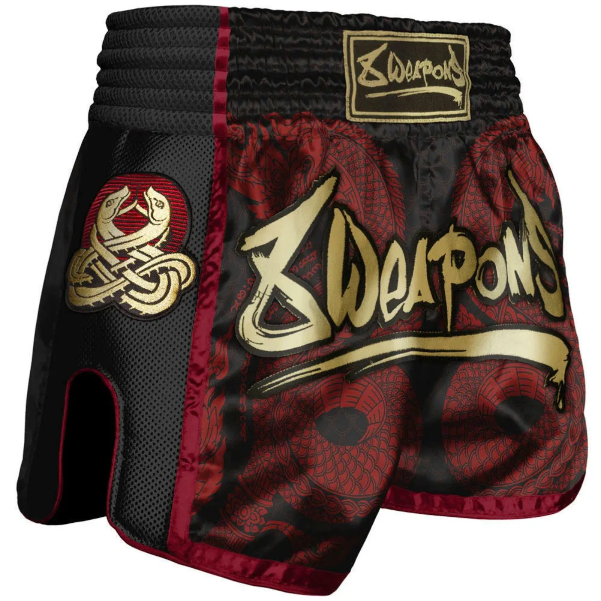 8 Weapons Naga Super Mesh Muay Thai Shorts Red