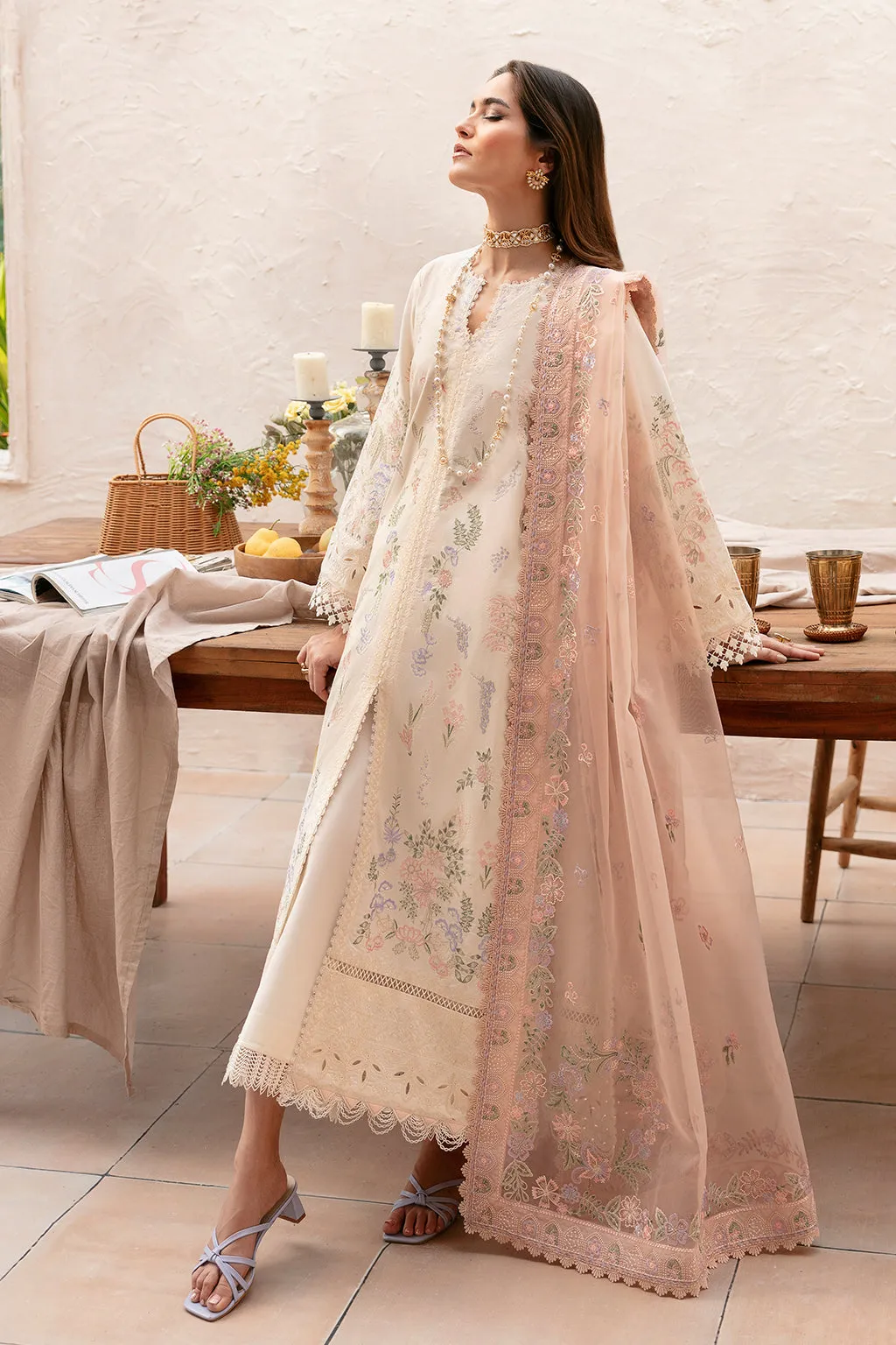 Afrozeh | Cascade Luxury Lawn 24 | Luna