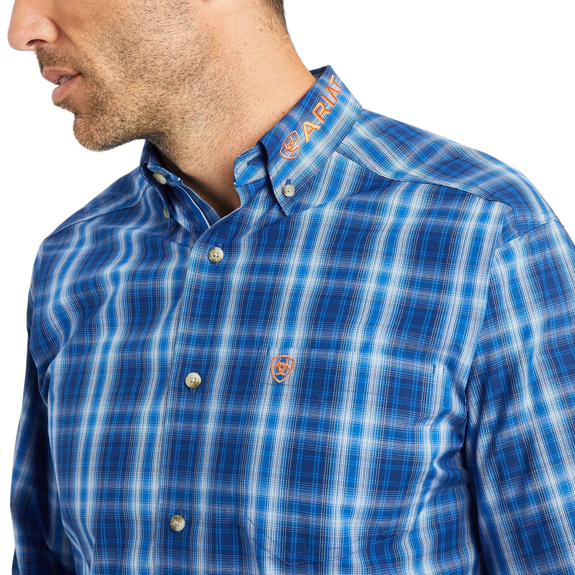 Ariat® Men's Pro Series Team Marcos Classic Blue Shirt 10041786