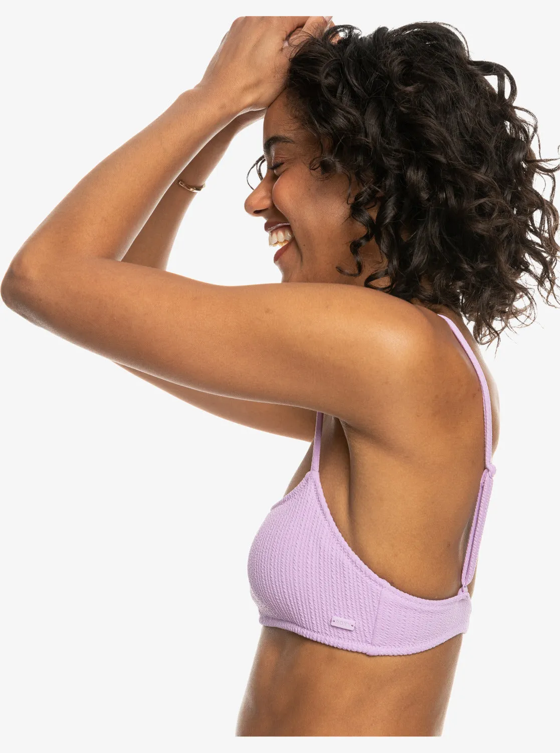 Aruba Basic Bralette Bikini Top - Crocus Petal
