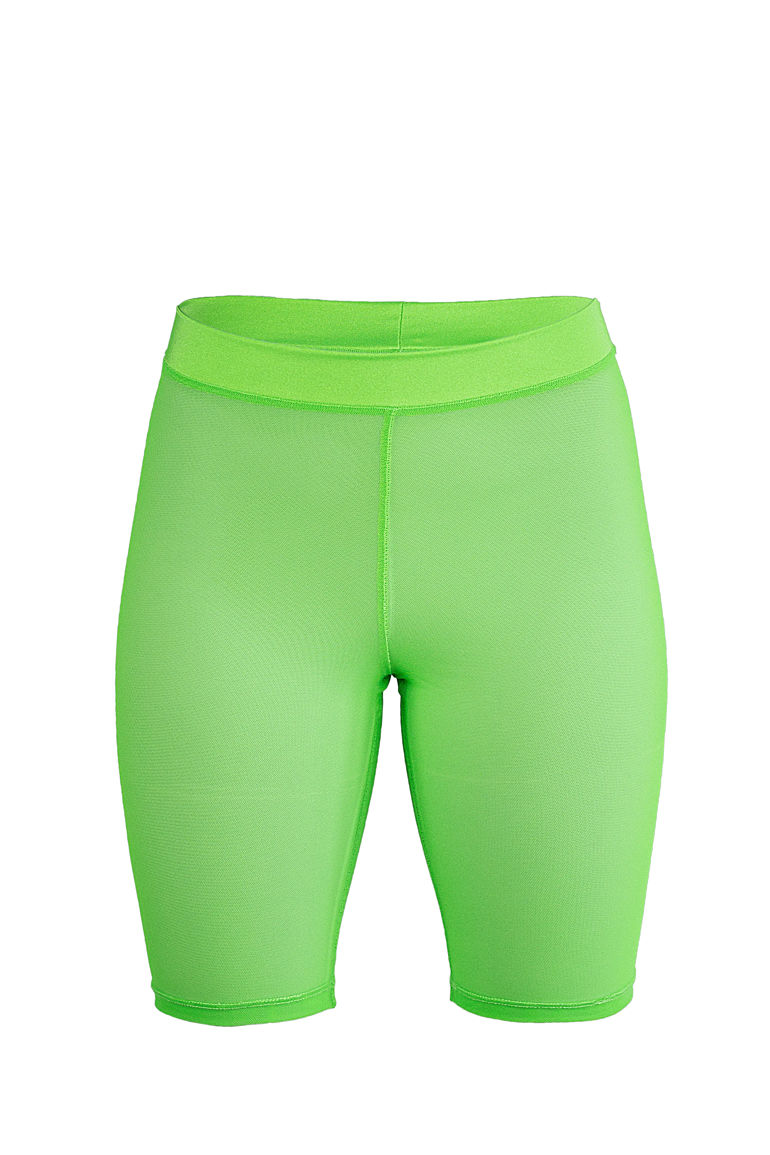 Biker Shorts Stretch mesh  / Neon Lime mesh