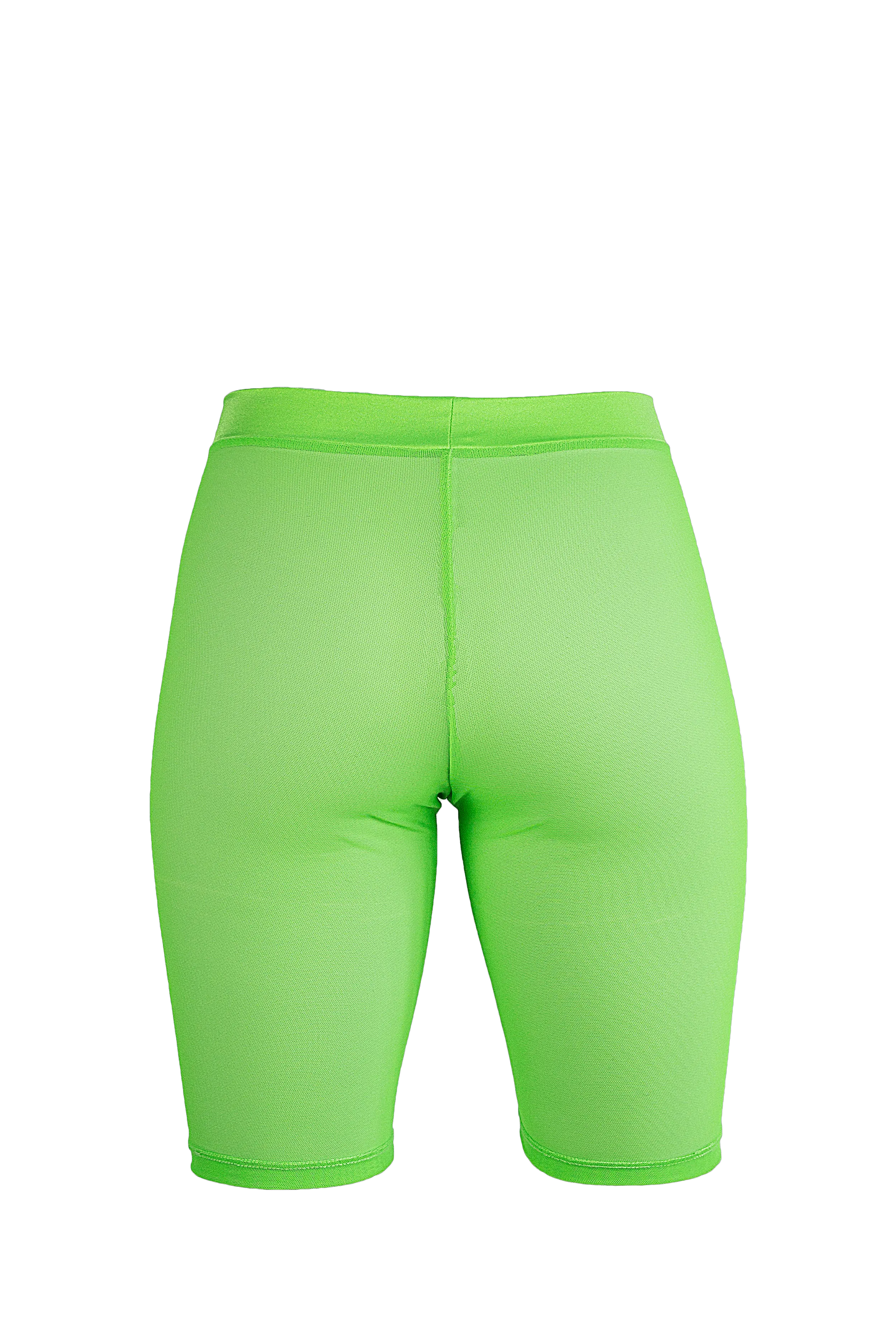 Biker Shorts Stretch mesh  / Neon Lime mesh