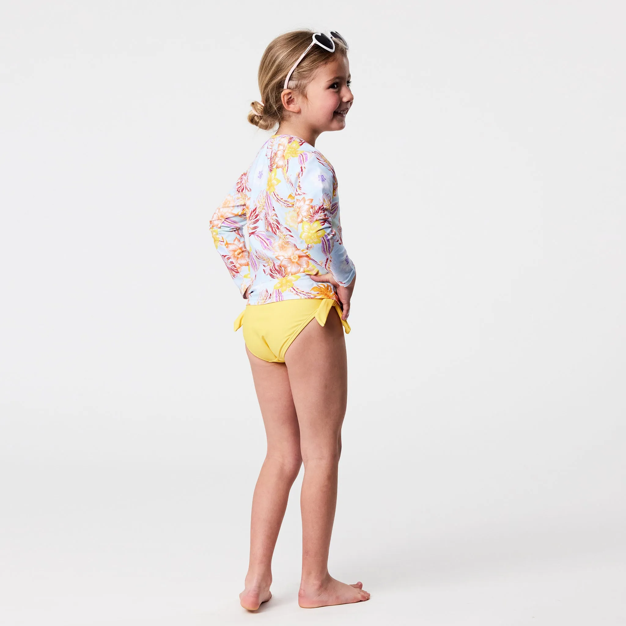 Boho Tropical Sustainable LS Rash Top