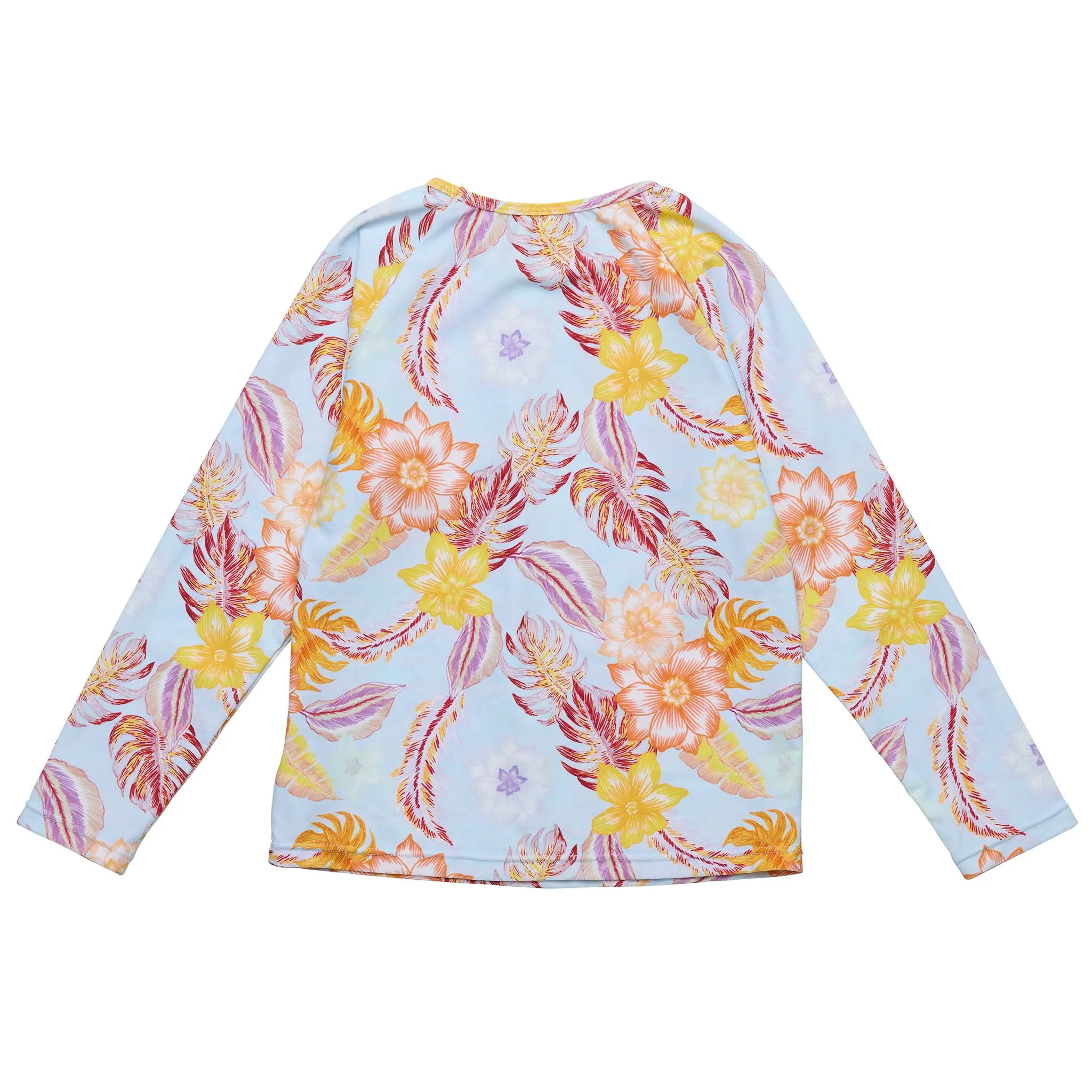 Boho Tropical Sustainable LS Rash Top
