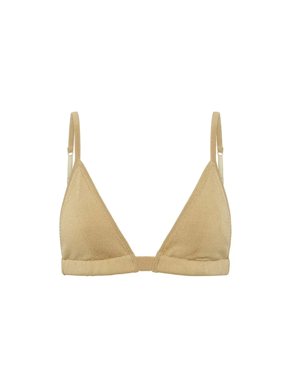 Camilla and Marc Delfina Rib Bralette in Nude