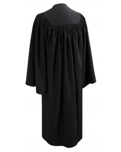 Deluxe Black Bachelors Graduation Gown - Academic Regalia