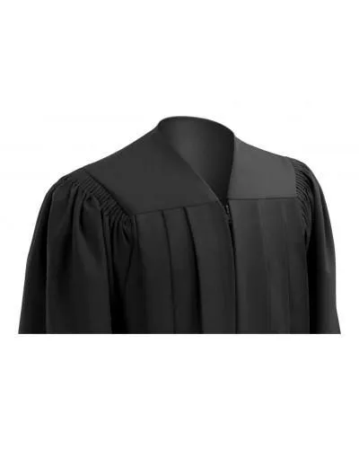 Deluxe Black Bachelors Graduation Gown - Academic Regalia