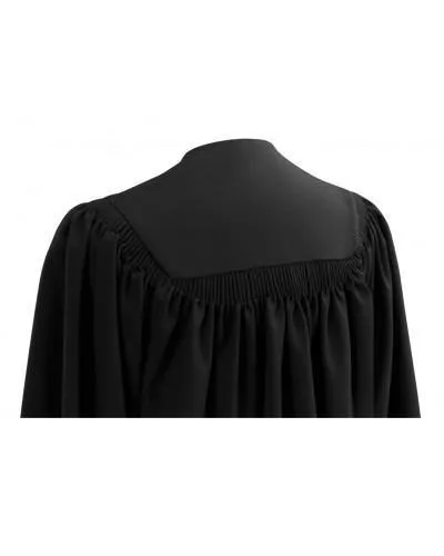 Deluxe Black Bachelors Graduation Gown - Academic Regalia