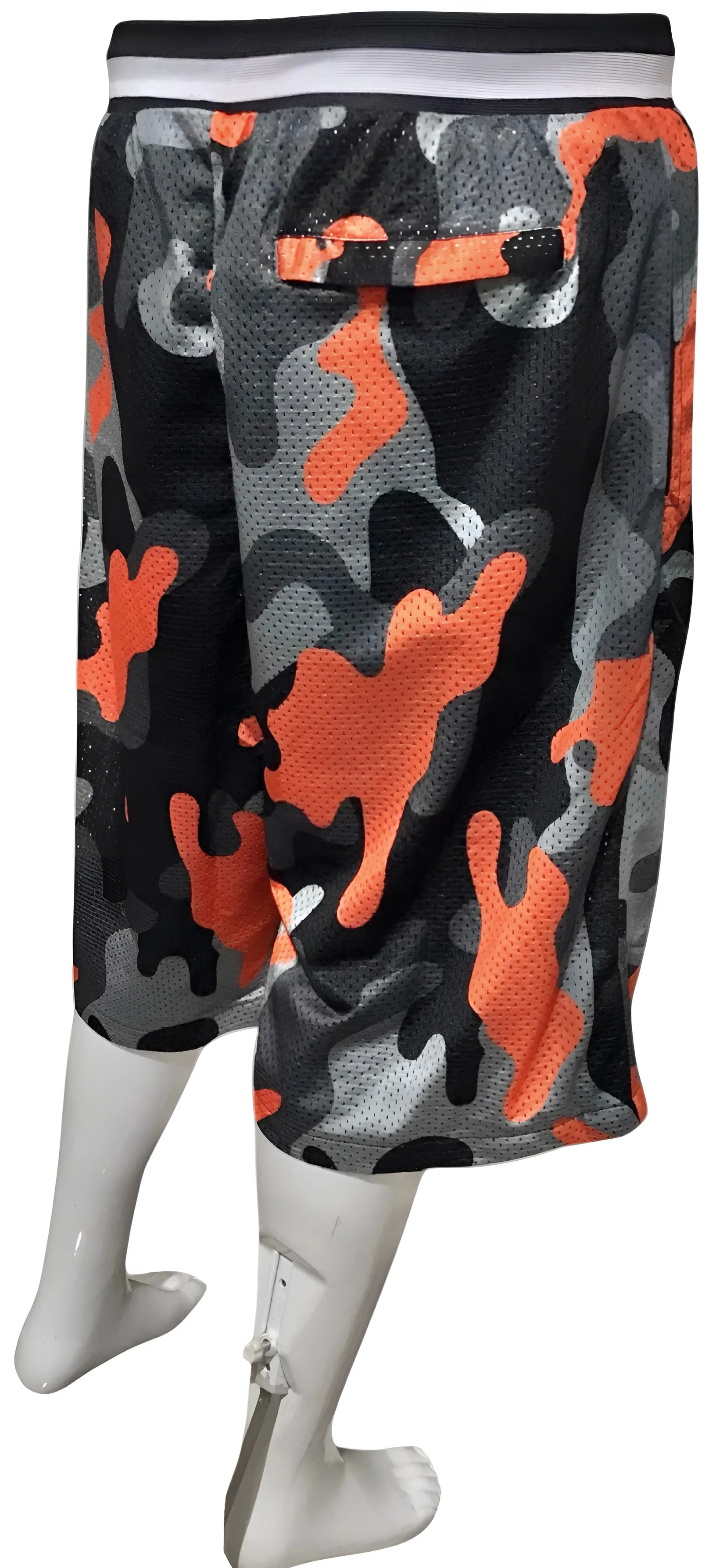 ^ECM^ MESH BASKETBALL SHORTS (LINED) (BACK ZIP POCKET)