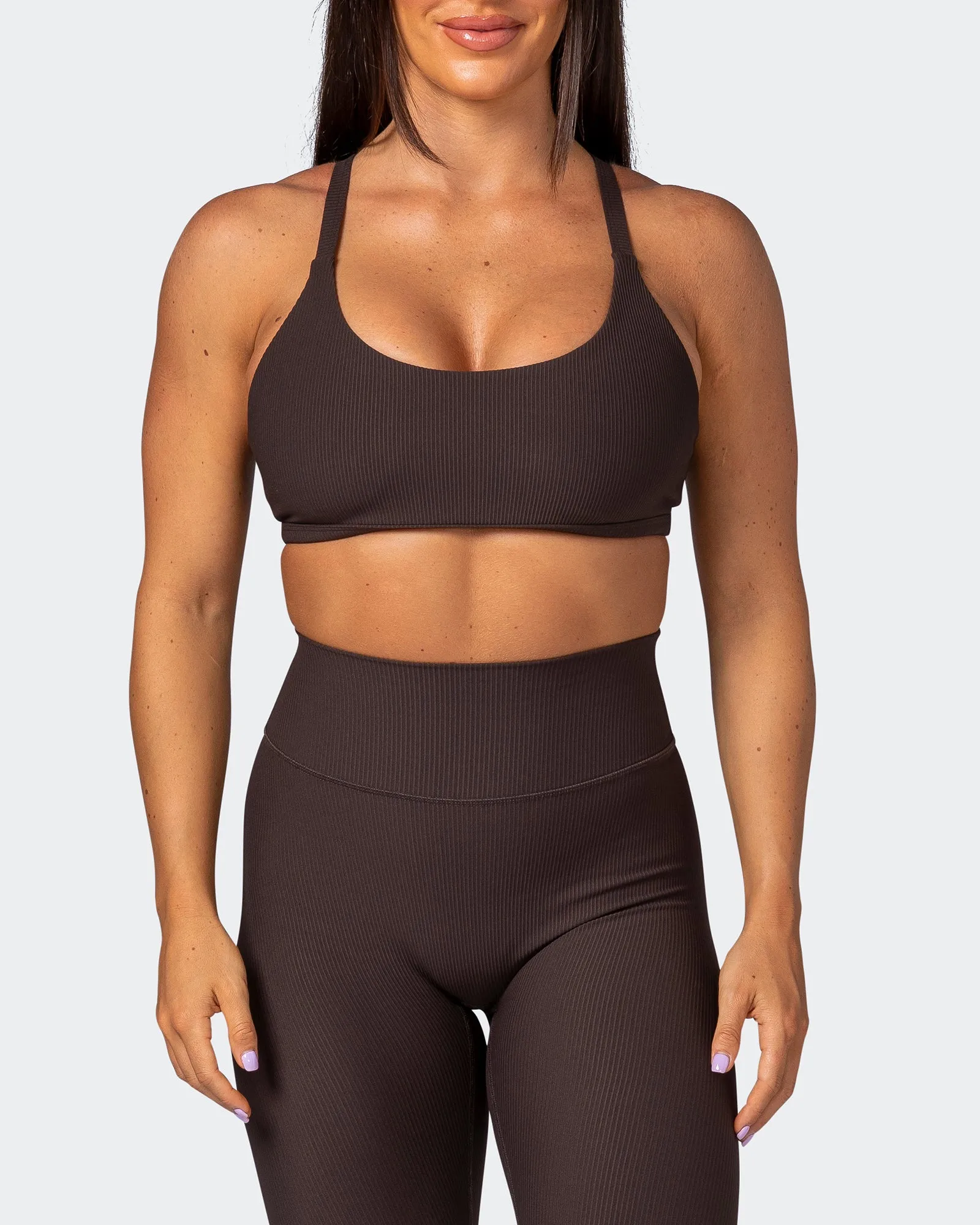 Effortless Rib Bralette - Cocoa