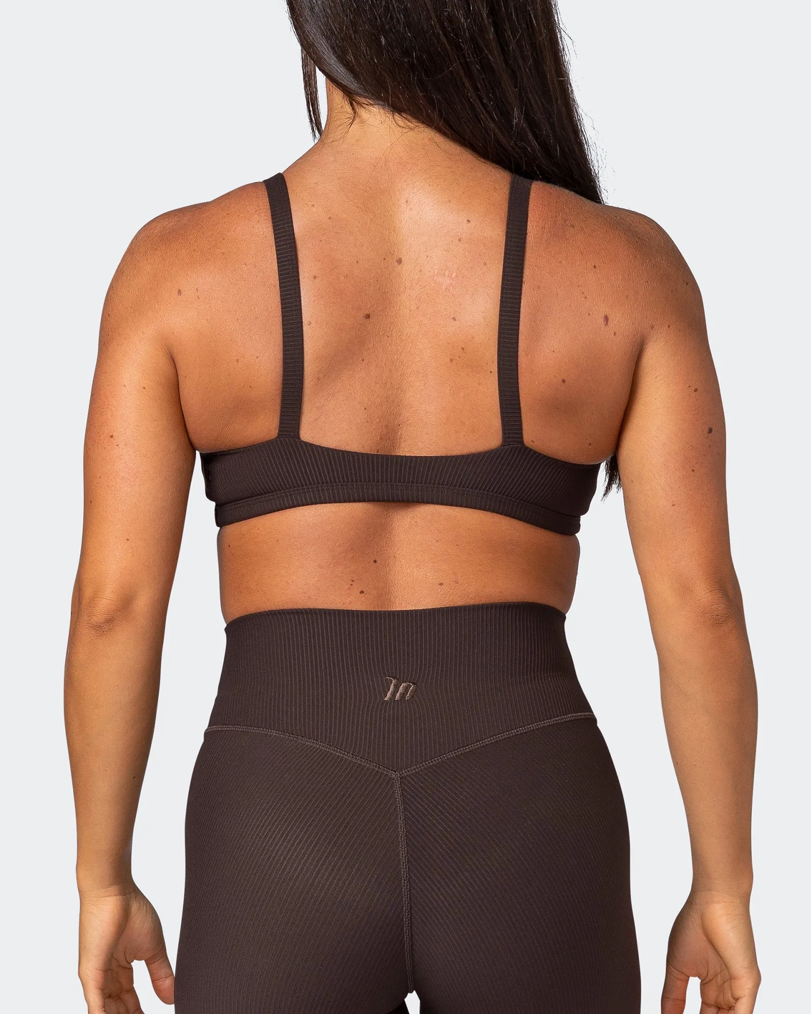 Effortless Rib Bralette - Cocoa