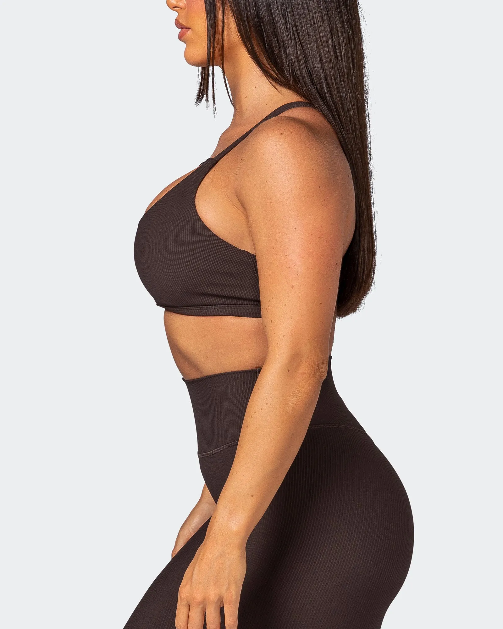 Effortless Rib Bralette - Cocoa