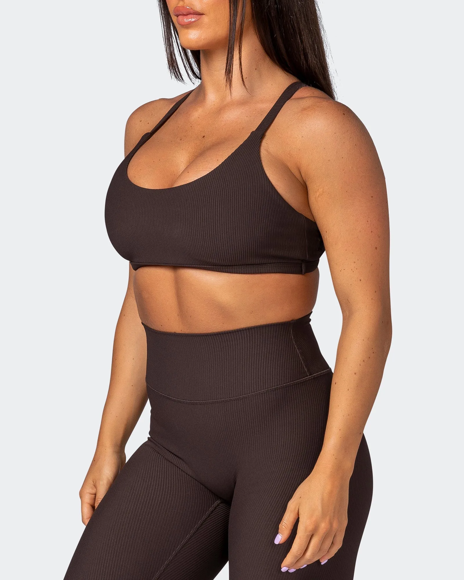 Effortless Rib Bralette - Cocoa