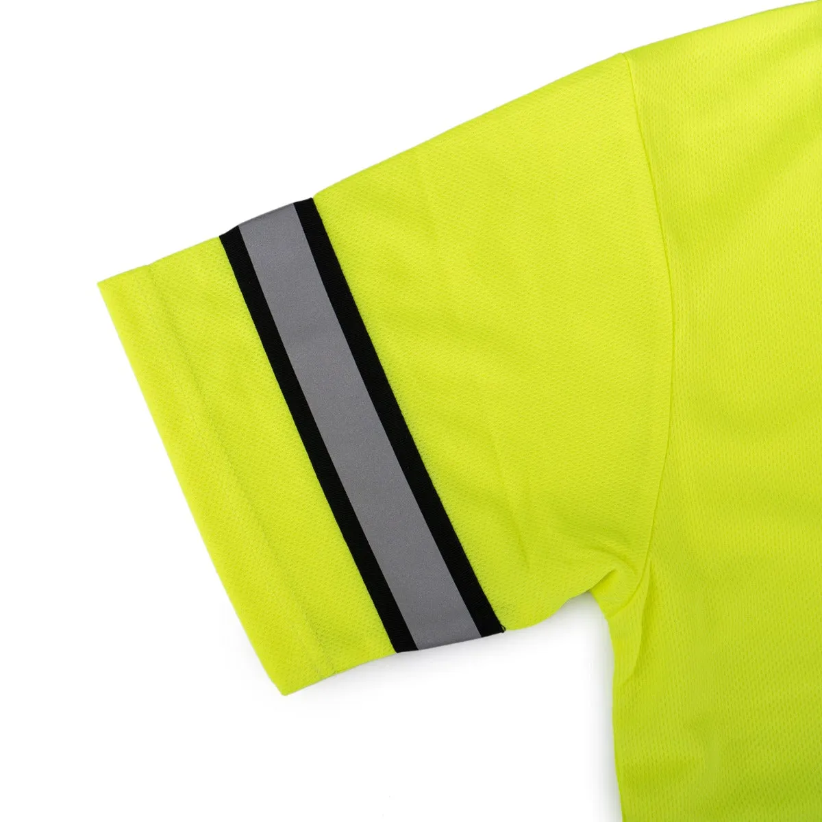 First Class High Visibility Two Tone Polo Shirt with Reflective Stripes
