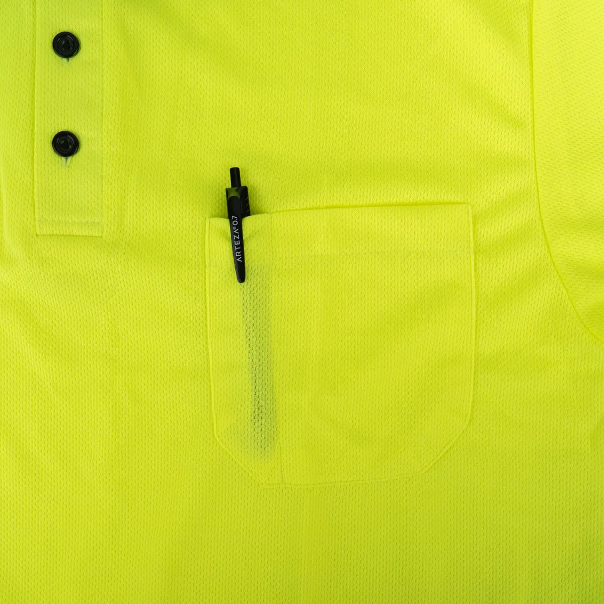 First Class High Visibility Two Tone Polo Shirt with Reflective Stripes