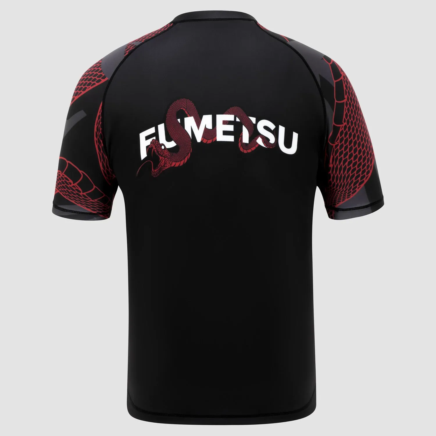 Fumetsu Anaconda Womens Short Sleeve Rash Guard Black/Red