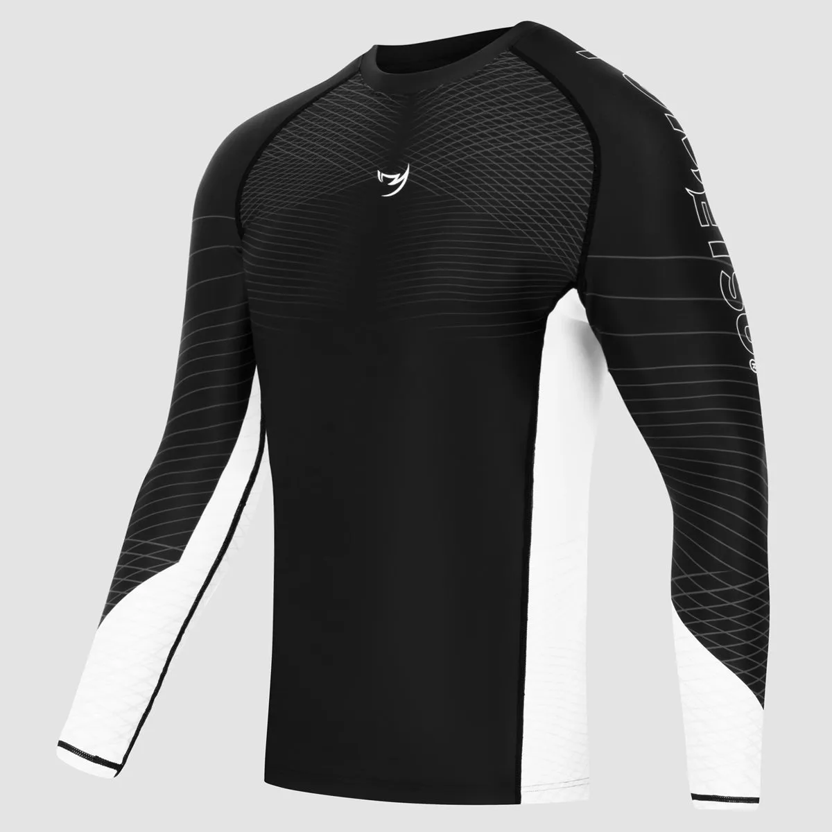 Fumetsu Competitor MK2 Long Sleeve Rash Guard Black/White