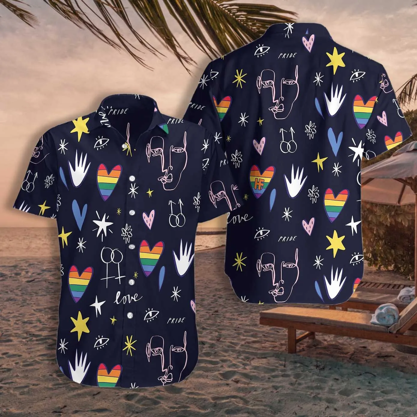 Gay Pride 3D Shirt, Love Is Love Happy LGBT Hawaiian Shirt, Pride Shirts