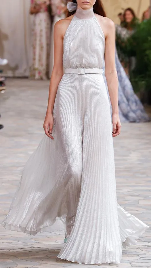 Georgette Plissé Dress