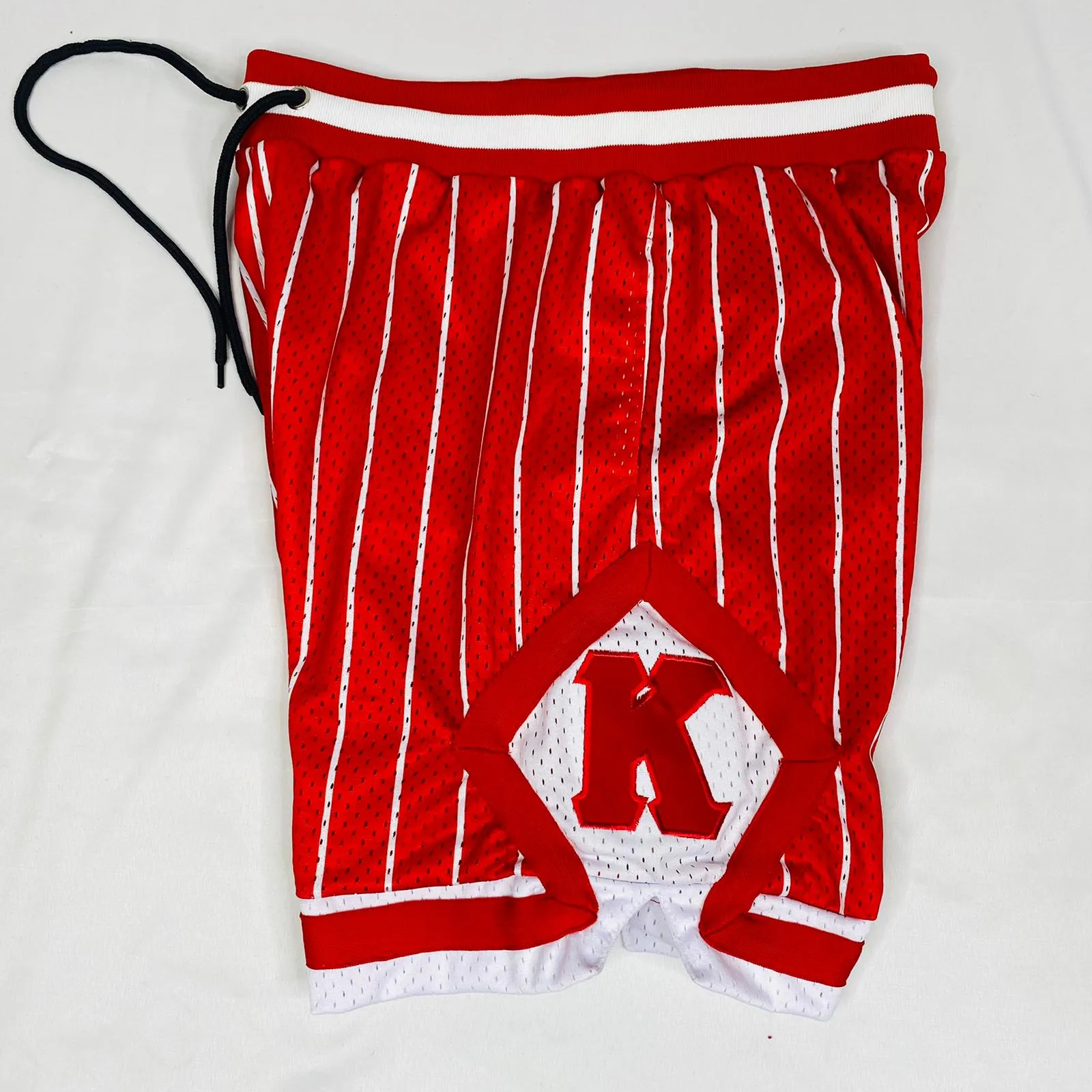 Kappa Pinstripe Heavy Mesh Basketball Shorts