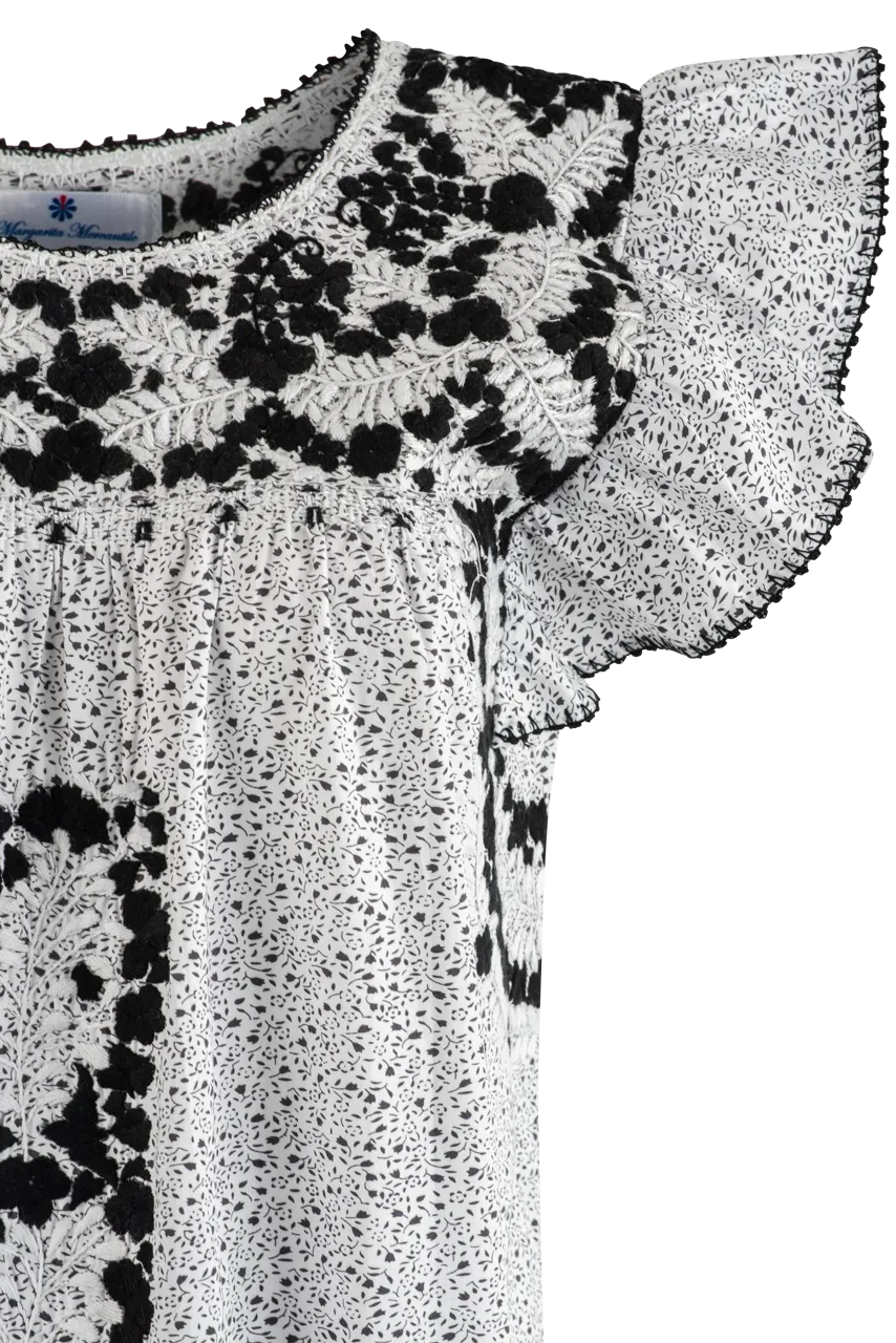 Margarita Mercantile Elisa Dress - Black/White