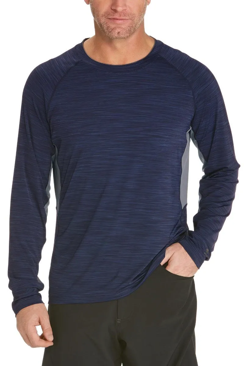 Men's Ultimate Long Sleeve Rash Guard  |  Navy Line