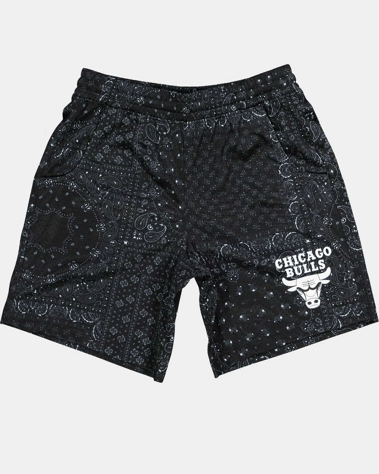 NBA Kids' Chicago Bulls Paisley Mesh Shorts Black