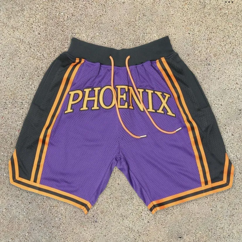 Phoenix casual street sports basketball mesh shorts