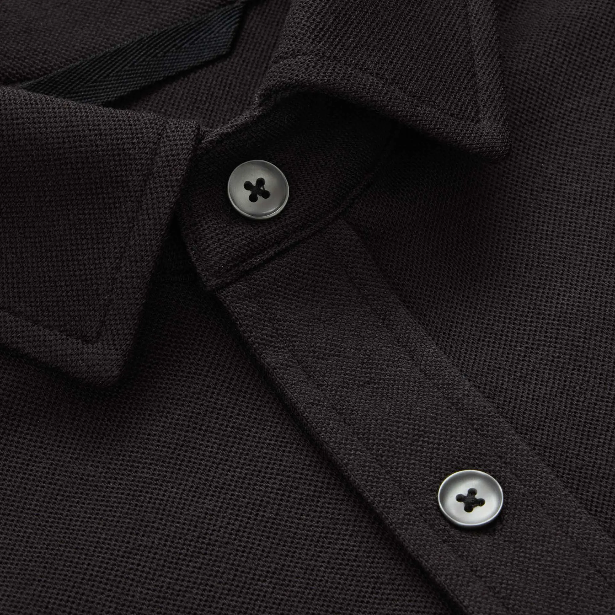 Pique Knit Button-Down Shirt