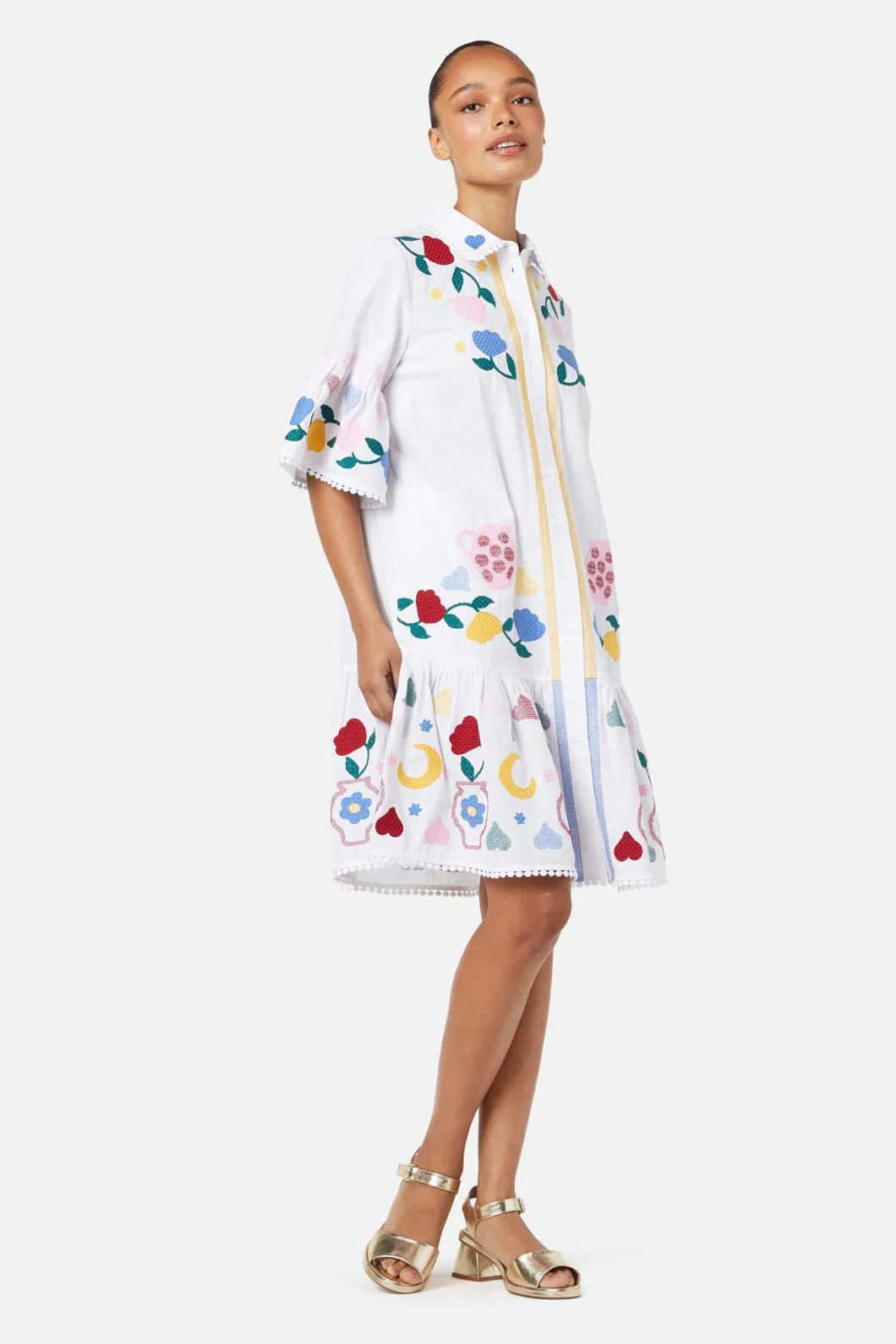 Plate Up Embroidered Dress