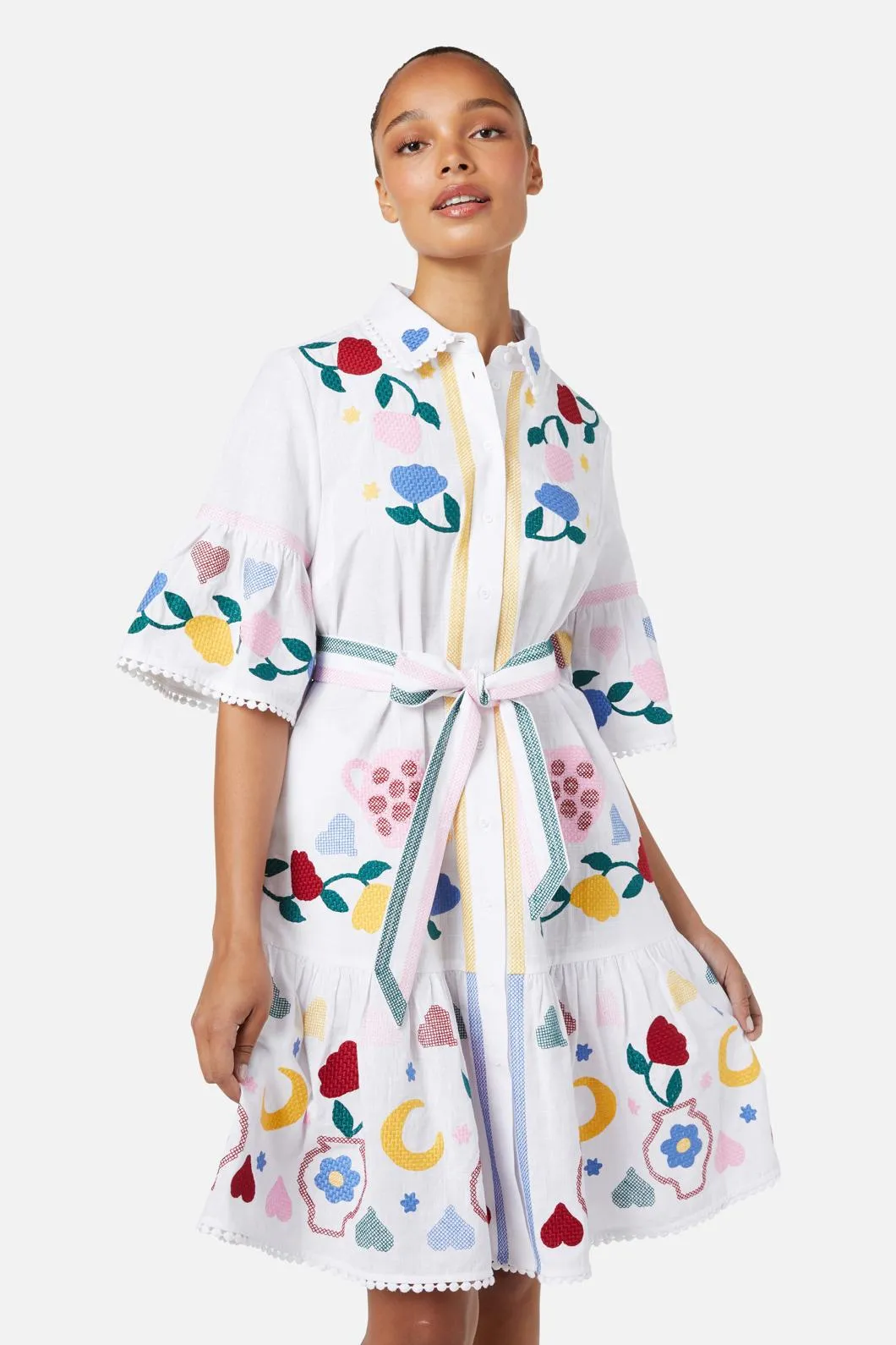 Plate Up Embroidered Dress