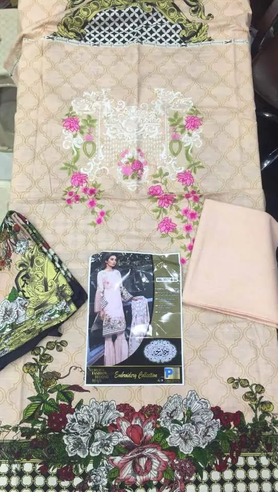Rang Rasiya Khaddar Dresses - Printed Pashmine Wool Shawl - Replica - Unstitched