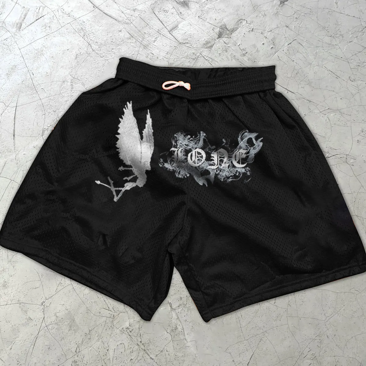 Retro Street Fashion Mesh Sports Shorts