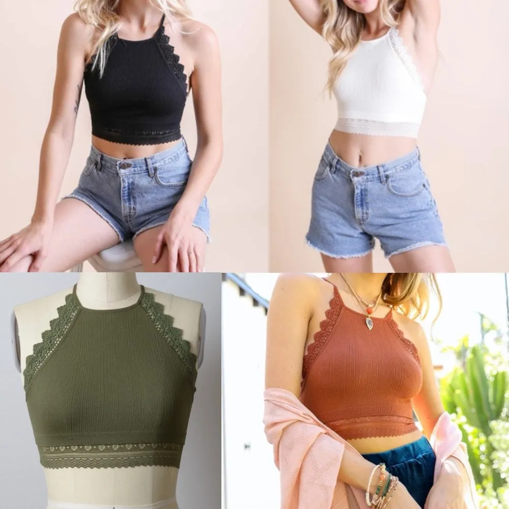 Sincerely Me Crochet Lace Bralette