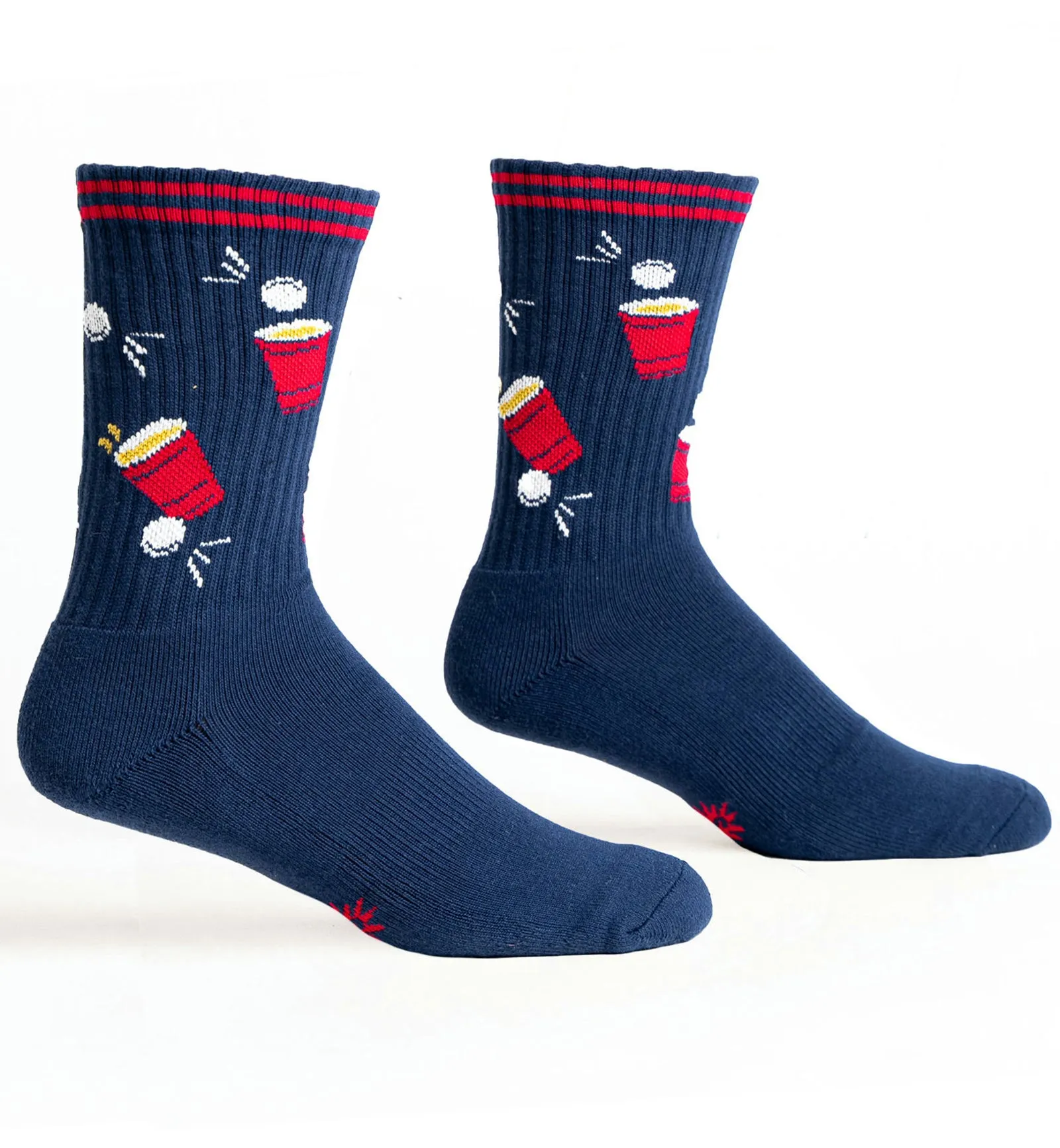 SOCK it to me Athletic Ribbed Crew Socks (Prints) - Americas Cup