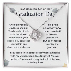To A Beautiful Girl- Graduation Necklace For Her
