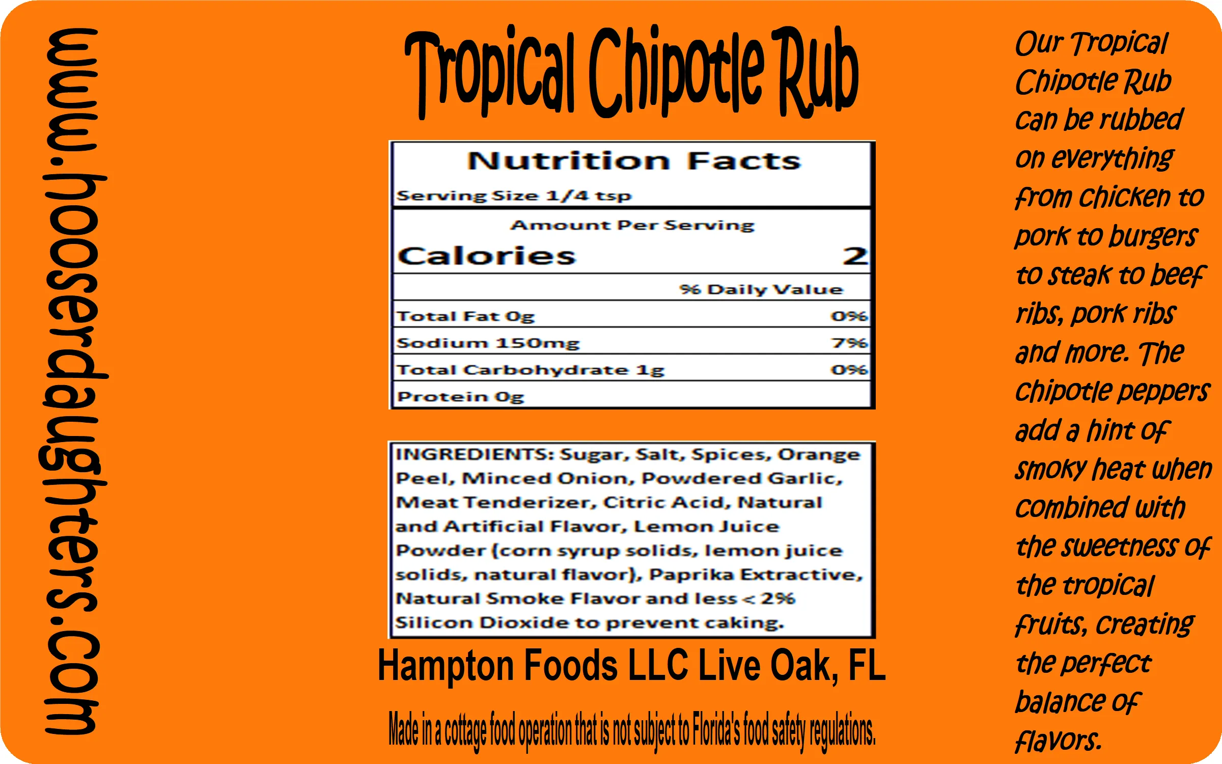 Tropical Chipotle Rub