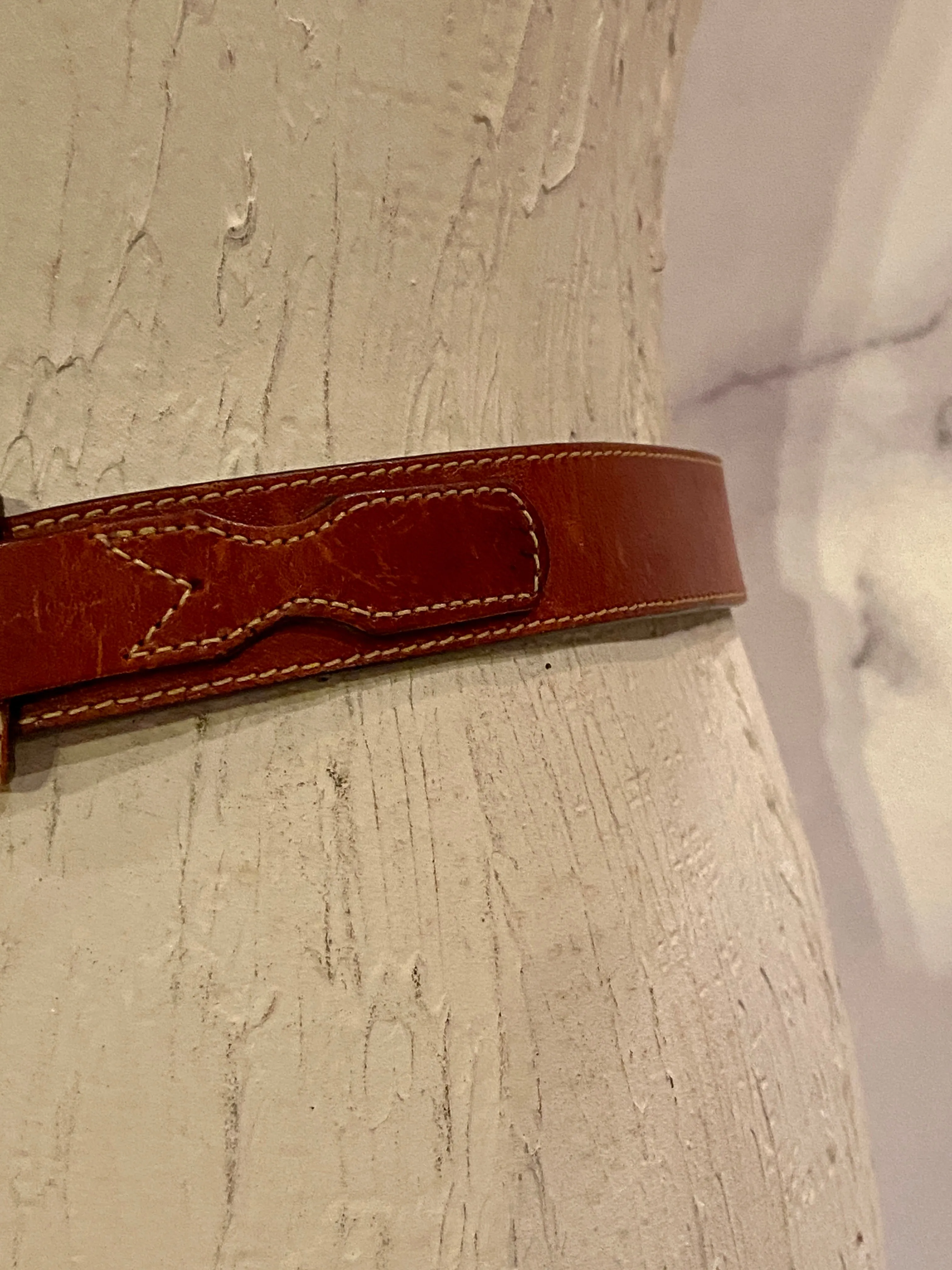 Vintage jordache leather belt