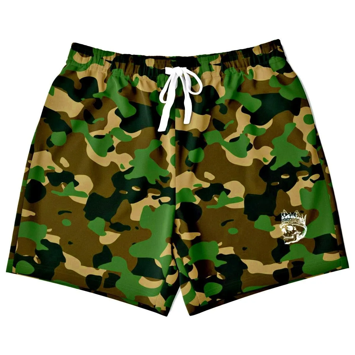 Woodland Camouflage Athletic Shorts