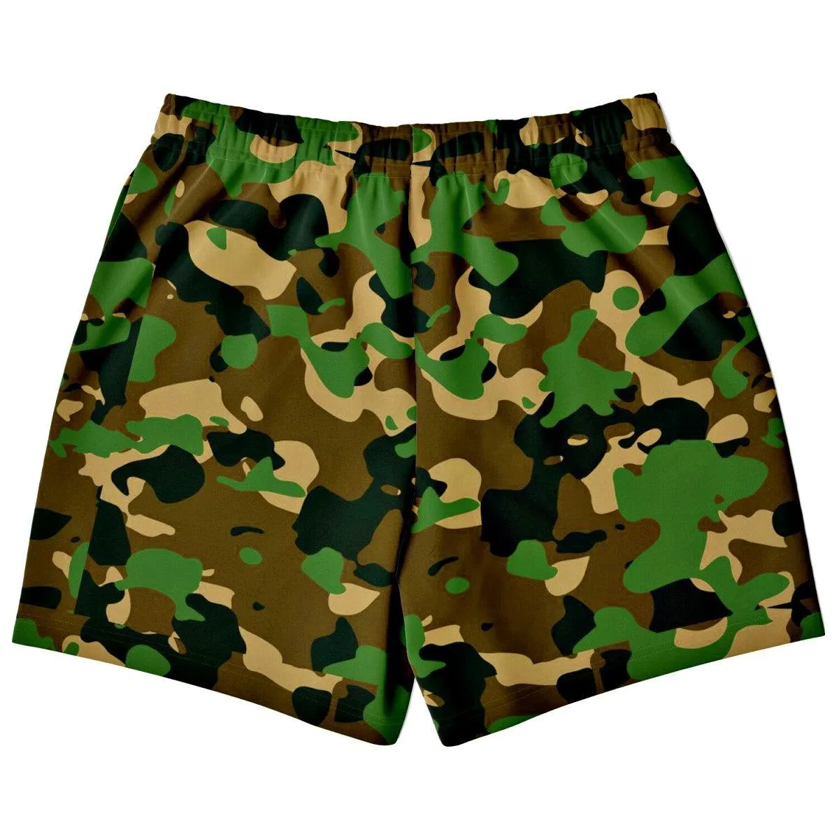 Woodland Camouflage Athletic Shorts